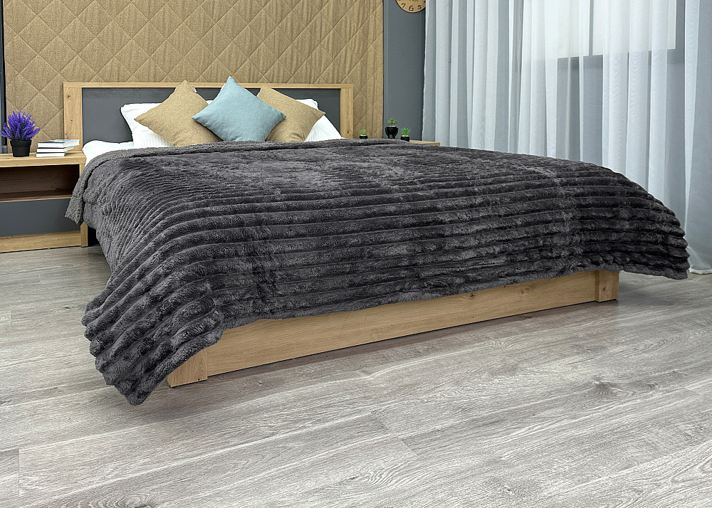 Плед 200х230 см (+-10см) на овчине 