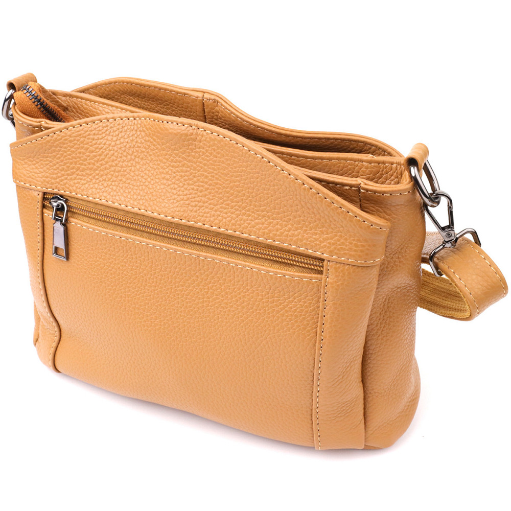 Елегантна сумка жіноча з натуральної шкіри Vintage 23008 Рудий Київ - фото 2