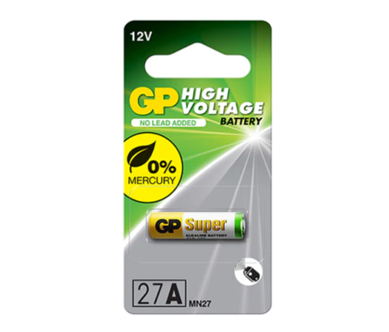 Батарейка високовольтна GP Alkaline A27 12V MN27 1 шт блістер Рівне