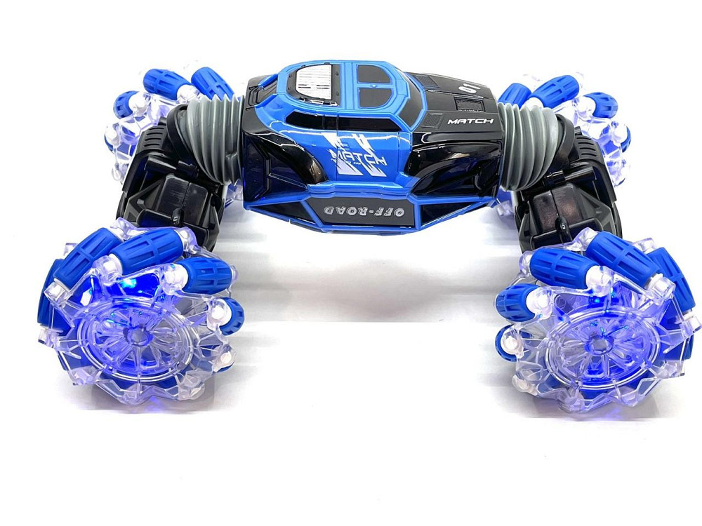 Машина трюкова Limo Toy перевертень всюдихід 2 пульта дистанційного керування Синій (М 5508) Чернігів - фото 6