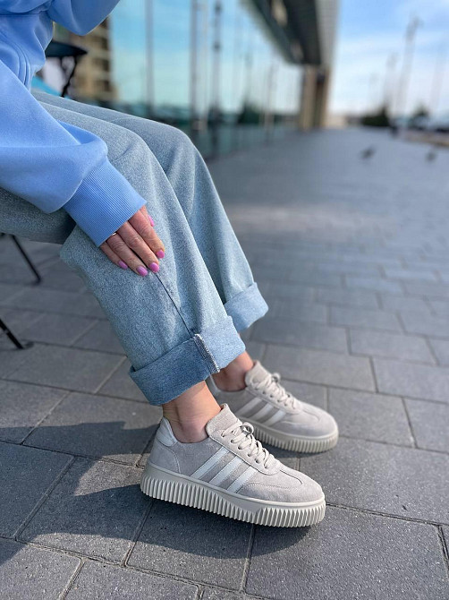 Кеди жіночі M.KRAFT 21408/3 бежеві (весна-осінь, замша натуральна) (5837) 39 Київ - фото 1