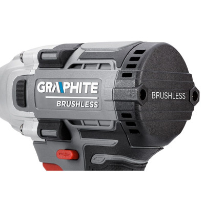 Гайковерт Graphite Energy+ 18V, безщітковий, 2600об/хв, 330Нм, 1/2&quot;, 0.9кг (без АКБ та ЗП) (58G028-1) Вінниця - фото 3