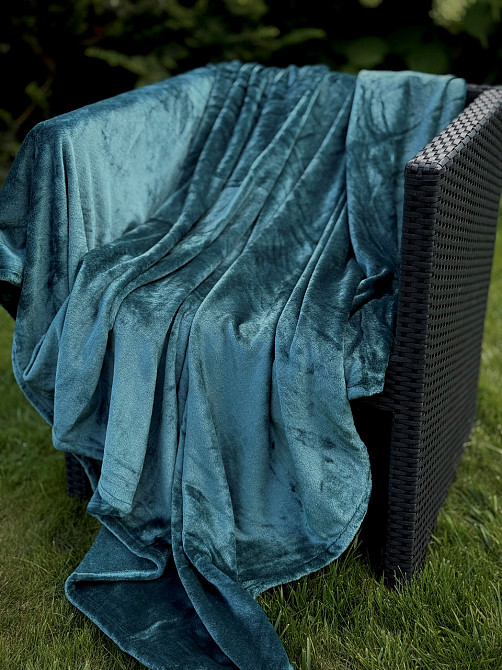 Ecotton Плед Ecotton 200х220 см із мікрофібри Well Soft Atlantic атлантичний синьо-зелений Київ - фото 5
