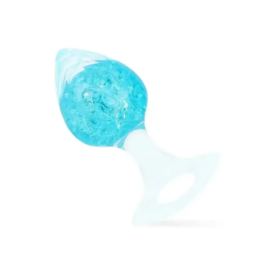 Анальная пробка Liebe Seele Heart-shaped Crystal Anal Plug - Blue Medium Львов - изображение 1