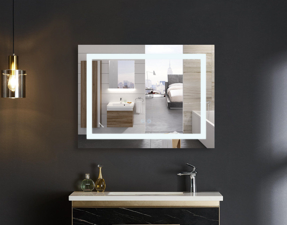 Дзеркало Mixxus WARM MR12-80x70-Reverse з Led Touch, Anti-fog, димером, регулятором яскравості (MI6936) Київ - фото 8