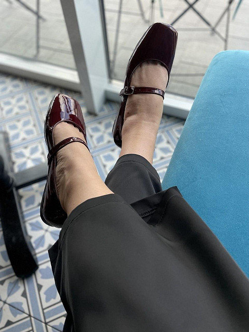 Балетки жіночі SEE SEVEN бордові шкіра лакована 37-41р. (5477) Коломия - фото 4