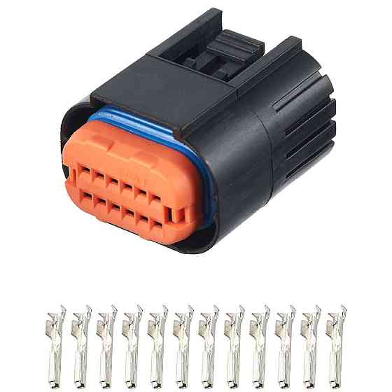 Роз'єм конектор 12-кон., MX23A12SF1, MX23A12XF1, JAE Корея універс., Моторний відсік, Hyundai, Kia Київ