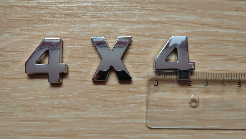 Металеві цифри 4х4 на кузов авто не іржавіють Київ - фото 3