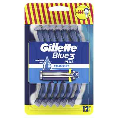 Бритва Gillette Blue 3 Plus Comfort 12 шт. (8700216148092) Вінниця