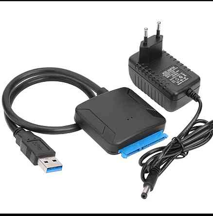 Переходник USB-SATA 22pin 24 см с возможностью дополнительного питания Киев