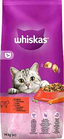 Сухой корм Whiskas (Вискас) для взрослых кошек с говядиной, 14 кг Винница