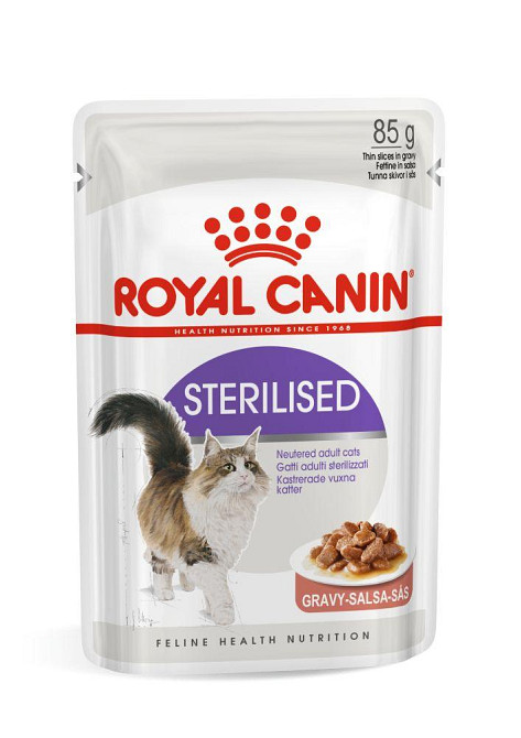 Вологий корм для дорослих стерилізованих котів ROYAL CANIN STERILISED IN GRAVY 0.085 кг Київ - фото 1