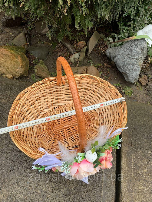 Кошик із прикрасою, плетений Київ - фото 7