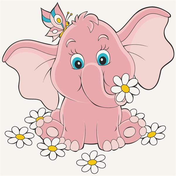 Картина за номерами ArtCraft Рожеве слоненя 30х30 см (15035-AC) Харьков - изображение 1