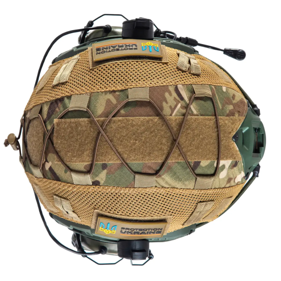 Комплект шлем Fast Team Wendy Helmet NIJ IIIA + наушники Earmor M32H MOD3 + кавер (Оливковый) размер Винница