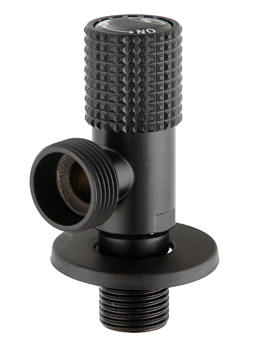 Кран кутовий кераміка SOLOMON EXCLUSIVE 1/2″X3/4″ 989 BB (BLACK/BLACK) ( 1шт.) Тернопіль - фото 2