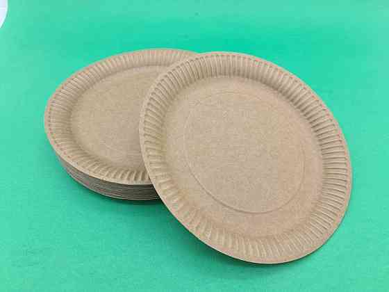 Тарілка паперова 23см Крафт 50шт (1 пач.) Харків