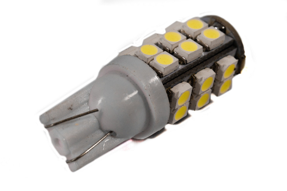 Светодиодная лампа AllLight T10 25 диодов 3528 W2,1x9,5d 12V WHITE Харьков - изображение 2