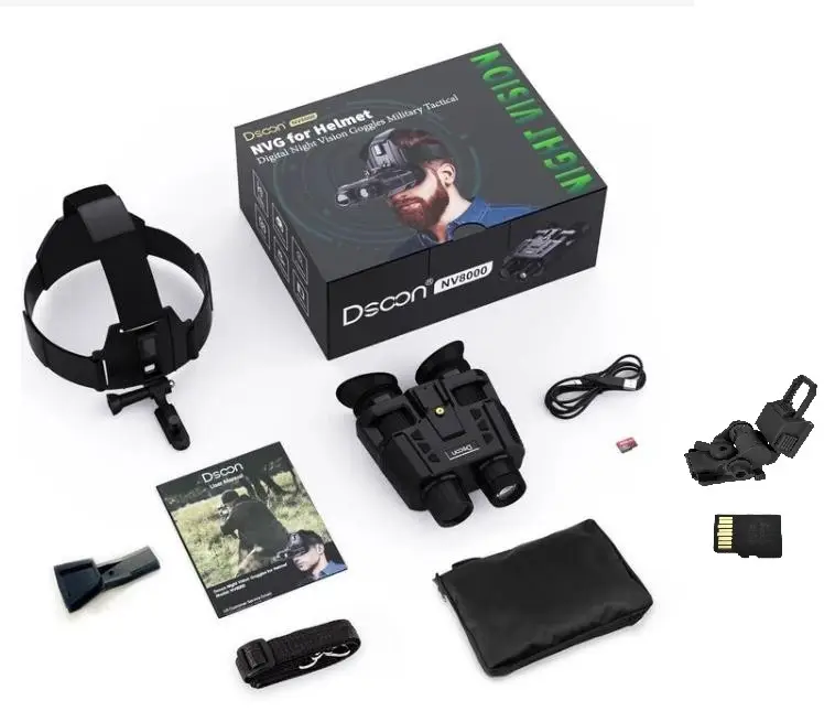 Бинокулярный прибор ночного видения Dsoon NV8000 (до 400м) крепление на голову+ адаптер FMA L4G24 + карта 64Гб Киев - изображение 10
