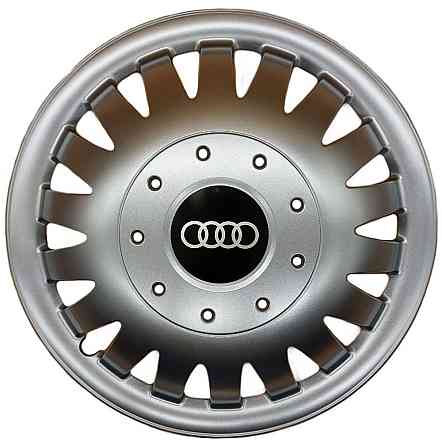 Автомобільні модельні ковпаки R15 Audi 320 4шт, SJS, сріблясті Вінниця