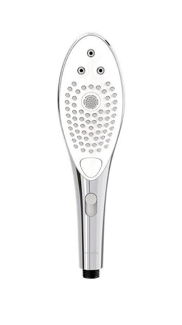 Насадка-стимулятор для душу 2в1 Womanizer Wave Chrome, масажер для інтимних зон Sex Aura Київ - фото 2