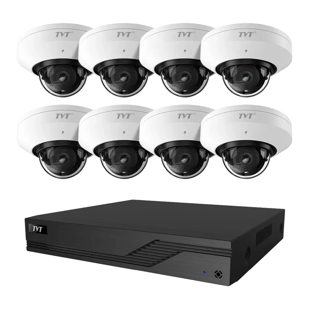 Комплект IP-відеонагляду на 8 камер TVT IP-Video Kit 8x5Mp (D) WiFi: 8 купольних 5Mp WiFi відеокамери + 8-канальний 8Mp Київ - фото 4
