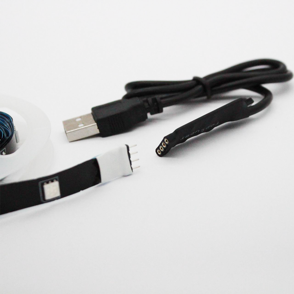 Світлодіодна RGB стрічка від USB з пультом 5050, 5м / Підсвічування для меблів / Гнучка стрічка для дому Київ - фото 9