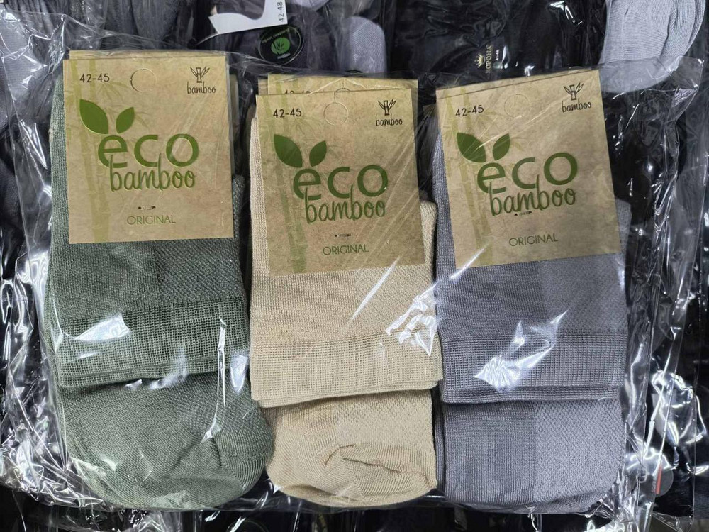 Чоловічі шкарпетки середньої висоти з бамбука Super Socks (3 шт. в уп). Розмір 36-40 Київ - фото 1