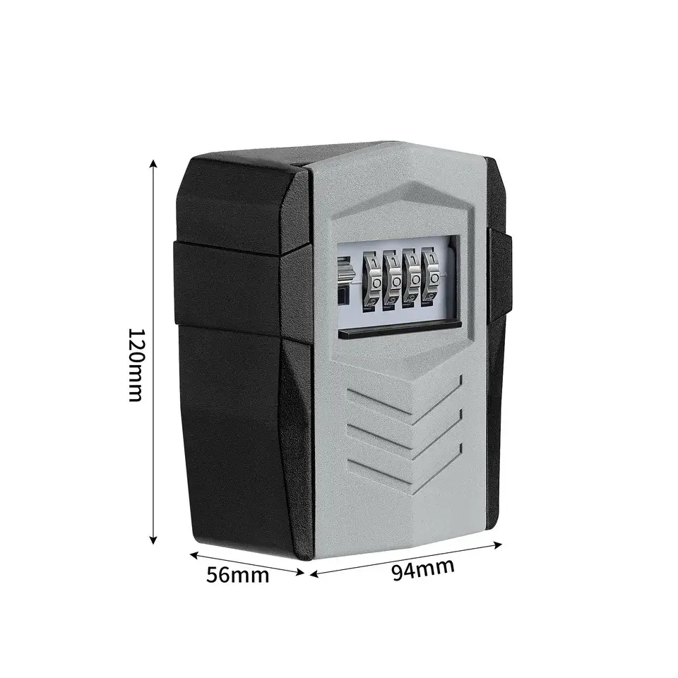 Зовнішній міні сейф Optimus CH-837 із кодовим замком (висота 120мм) Сірий Вінниця - фото 4