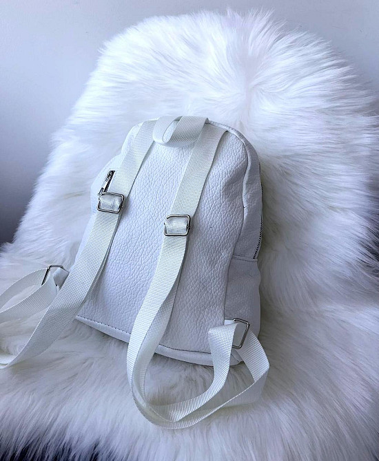 Рюкзак городской женский популярный белый Киев - изображение 3