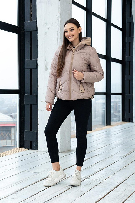 Женская стильная стёганная куртка весна-осень. 44-54р Киев - изображение 2