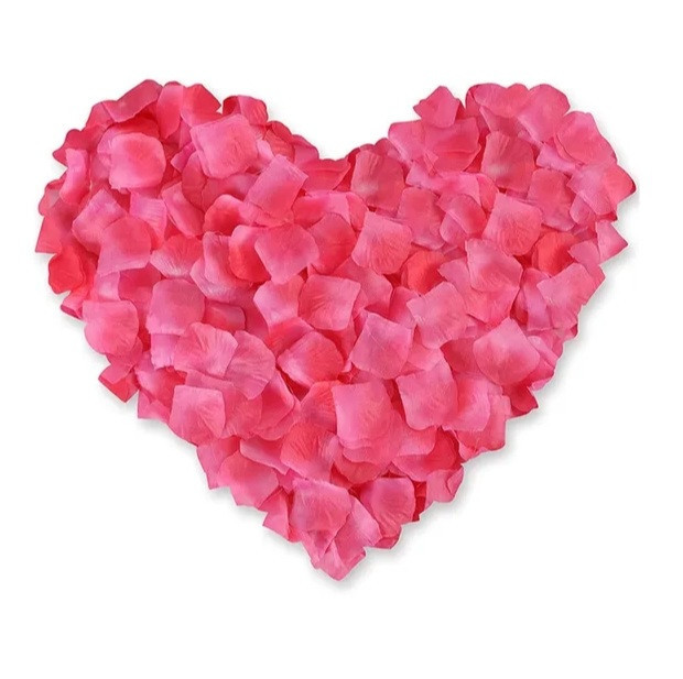 Пелюстки троянд на весілля штучні 100 штук 45 на 45 мм рожевий Київ - фото 2