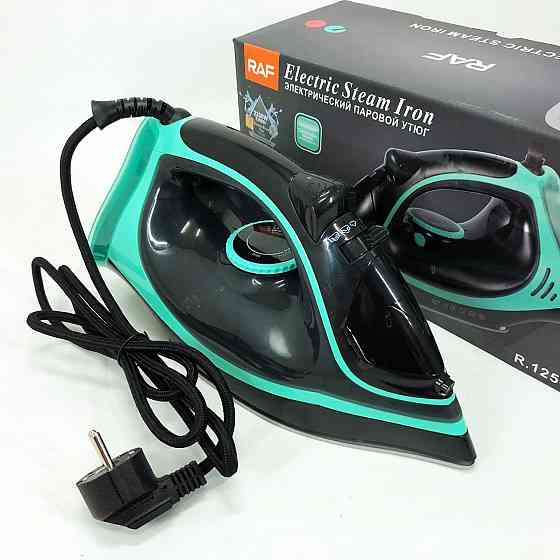 Утюг паровой RAF R.1250 с керамической подошвой и функцией самоочистки 2200 Вт. RQ-290 Цвет: синий Киев