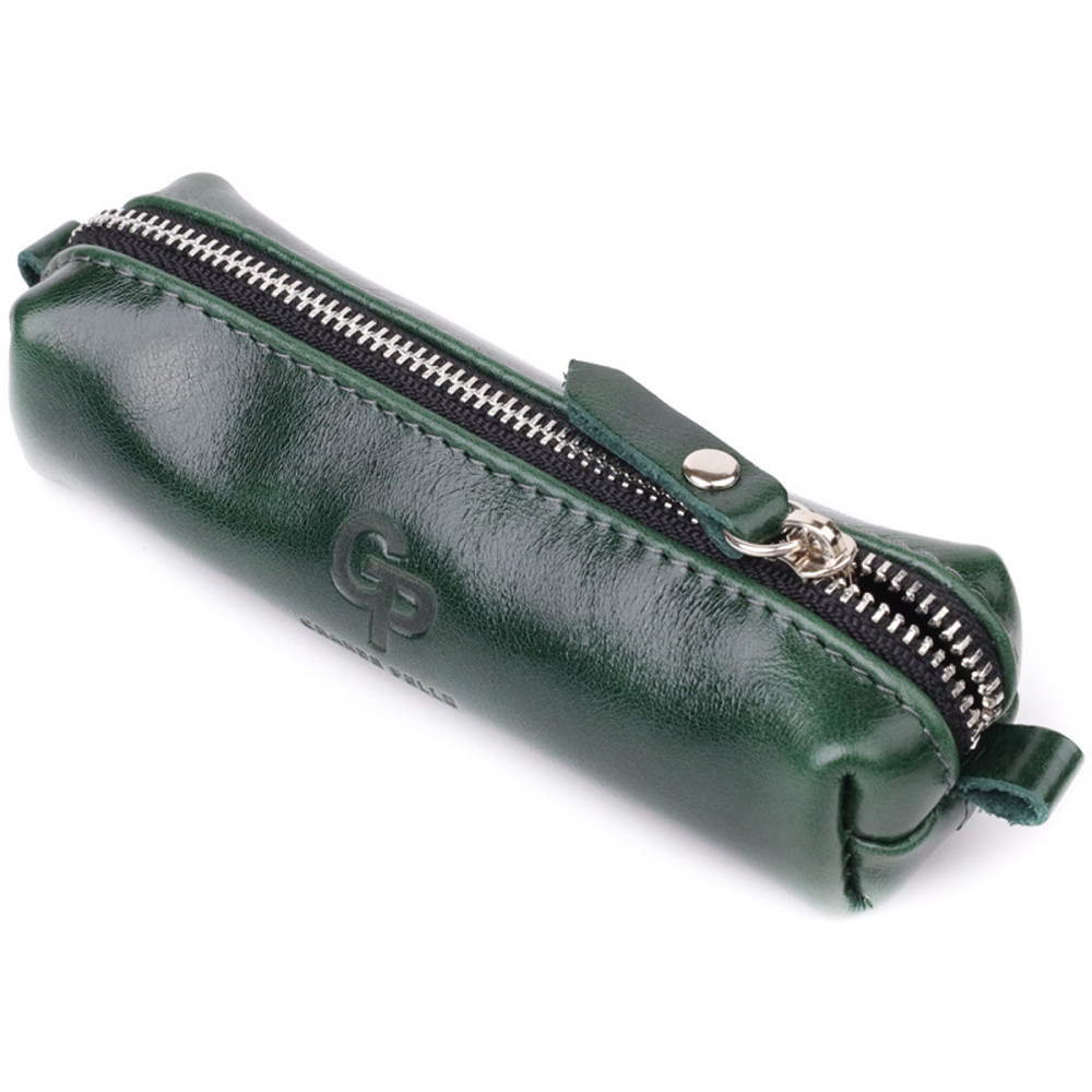 Практична ключниця з натуральної гладкої шкіри GRANDE PELLE 22943 Зелений Київ - фото 1