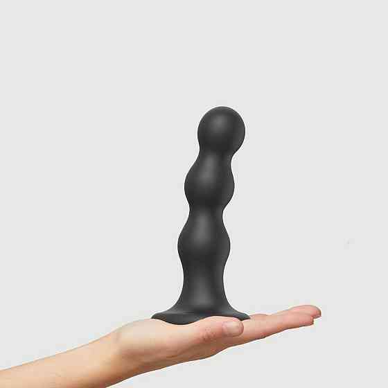 Насадка для страпона Strap-On-Me Dildo Plug Balls Black L Sex Aura Київ