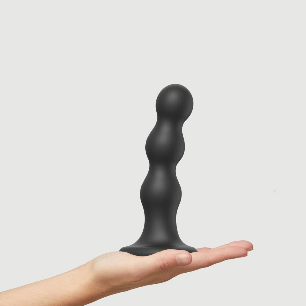 Насадка для страпона Strap-On-Me Dildo Plug Balls Black L Sex Aura Київ - фото 2