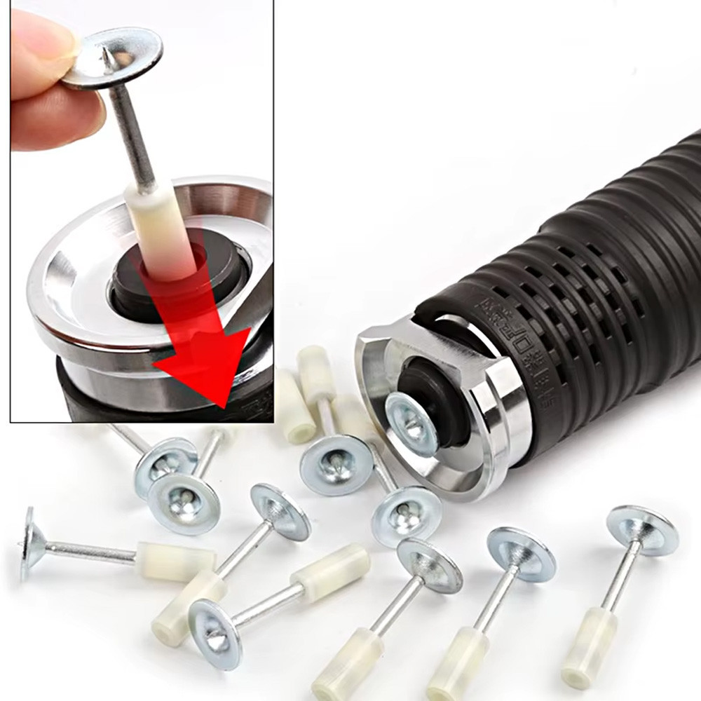 100шт Монтажні цвяхи піроксилінові 7,3x27мм, шайба 16мм / Цвяхи для ручного цвяхозабивного пістолета Київ - фото 7