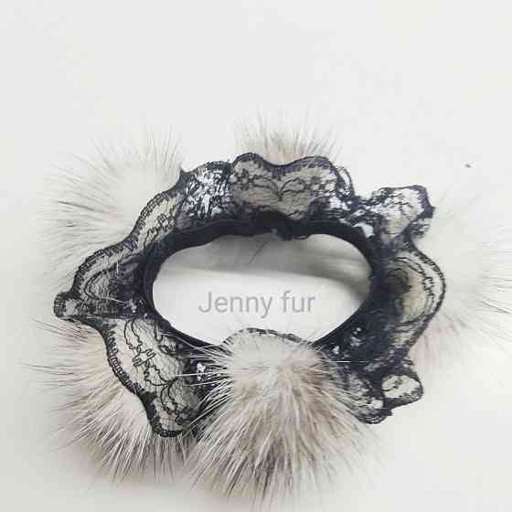 Гумка хутряна для волосся з норки Харків