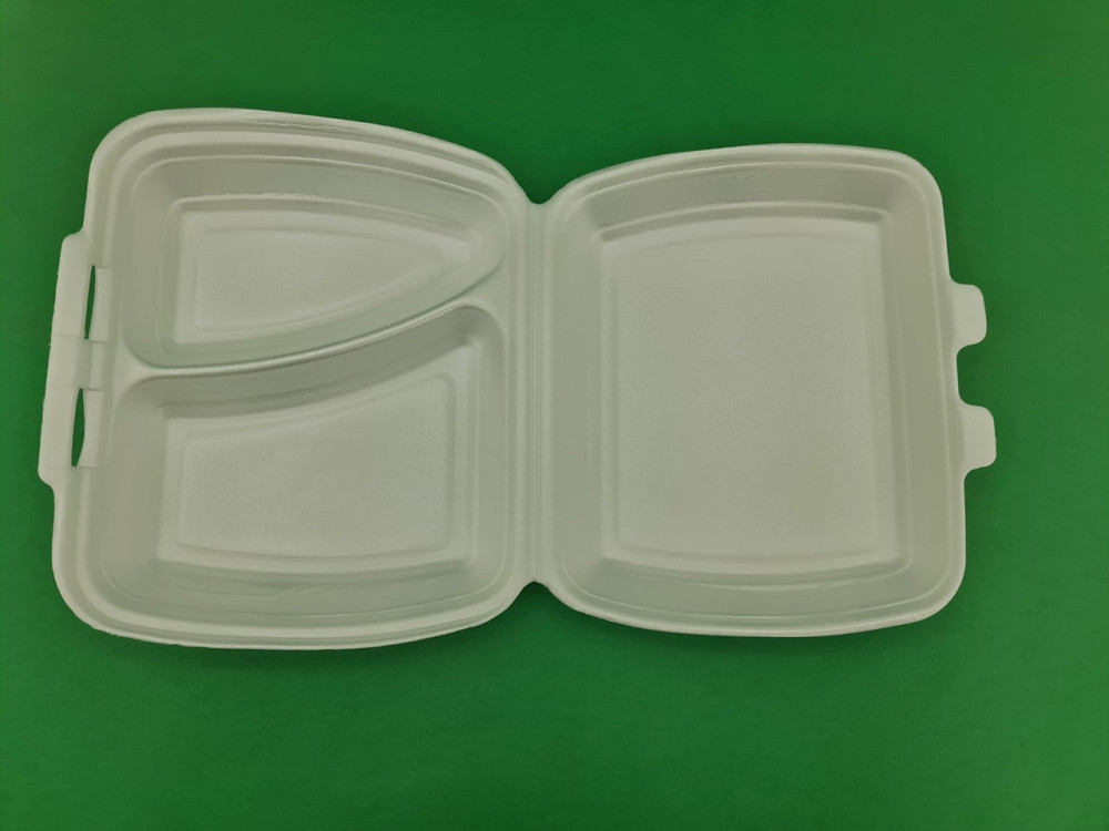 Ланчбокс зі спіненого полістиролу з кришкою (250*210*70) білий HP-2 (125 шт.) Харків - фото 3