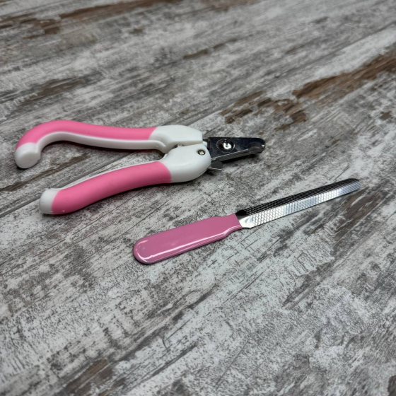 Когтеріз кусачки для котів і собак 14см з фіксатором та пилочкою, зручні ручки, нержавіюча сталь Київ