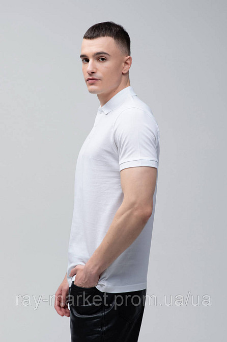 Поло классическое Stedman Lux Polo мужское белое (ST9060-WHI) XXL Киев - изображение 8