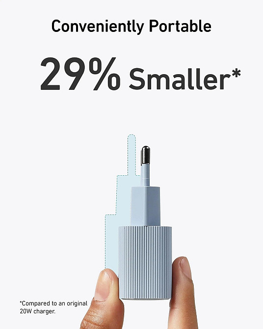 Мережевий зарядний пристрій Anker PowerPort 511 Nano IV - 30W USB-C White (6962736) Київ - фото 3