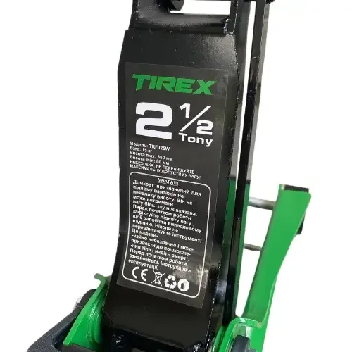 Домкрат гідравлічний високий TIREX  2.5 тонни автодомкрат підкатний гідро-домкрат від 80 до 360 мм для підйому авто в кейсі Львів - фото 6