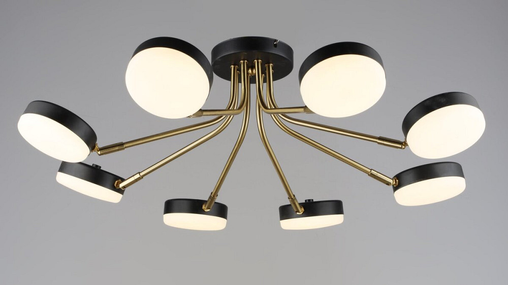 SIRIUS Люстра світлодіодна акрилова у вітальню Sirius B N6665/8 COP+BK Коломия - фото 4