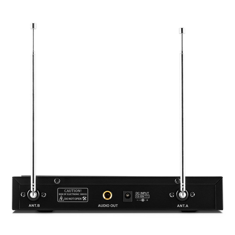 VHF-400 Duo2 2-канальный комплект беспроводных микрофонов VHF 1 приемник + 2 гарнитуры 2 микрофона гарнитуры Ровно - изображение 3