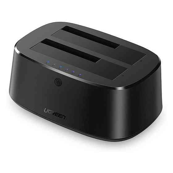 Універсальна подвійна док-станція Ugreen CM198 для SATA 2.5 "/3.5" SSD/ HDD до 24 ТБ (2 x 12 ТБ) Николаев