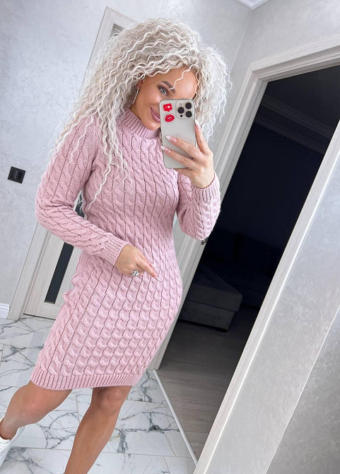 Женское стильное вязаное платье туника зигзаг.  42-48р. Київ - фото 15