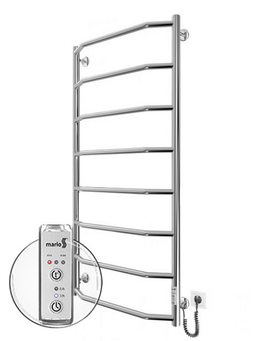 Електрична рушникосушарка Mario Трапеція HP -I 1090x530 TR K таймер-регулятор Київ - фото 1