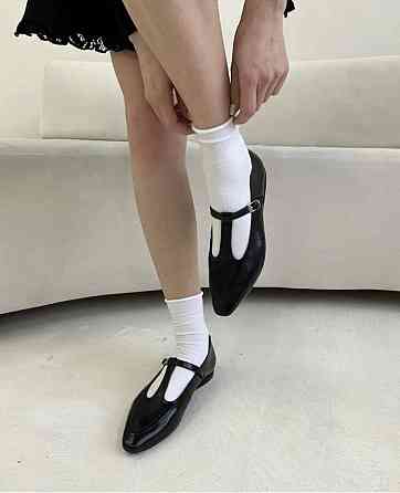 Балетки жіночі VIFEST чорні натуральна шкіра 38р.-25см. (5457) Коломия