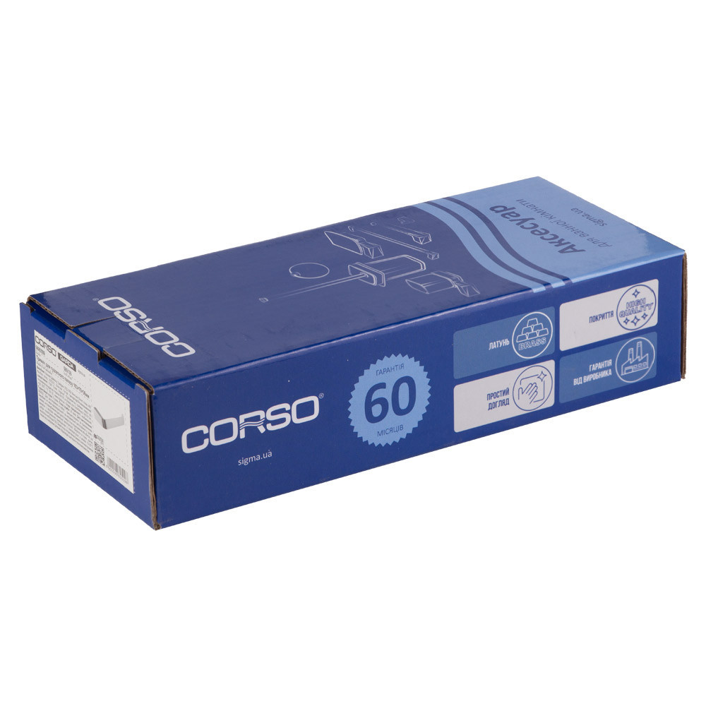 Тримач для туалетного паперу GARDA 163×70×36 мм CORSO (9680509) Київ - фото 5